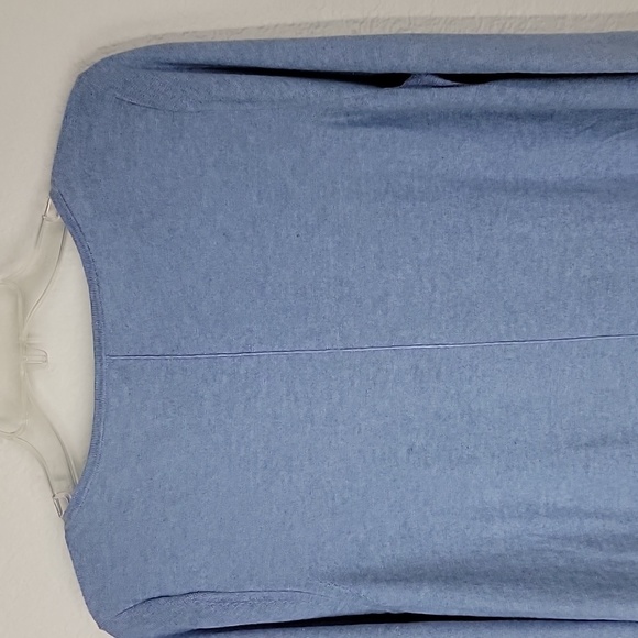 J. Jill single pocket sweater tunic light blue heron size medium - Picture 10 of 11